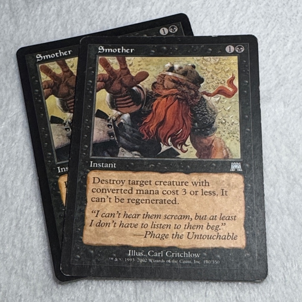MTG Magic the Gathering Smother x2